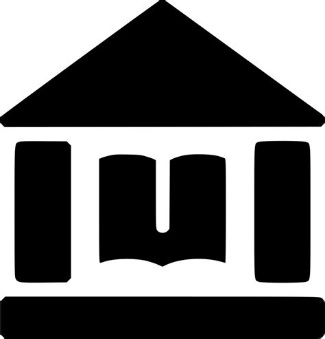 Old Library Building Svg Png Icon Free Download Library Building