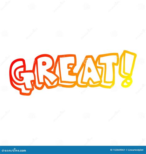 3d Word Great On Yellow Background Stock Photo