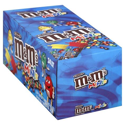 Mandms Chocolate Mini Candy Tubes 24 Ct Instacart