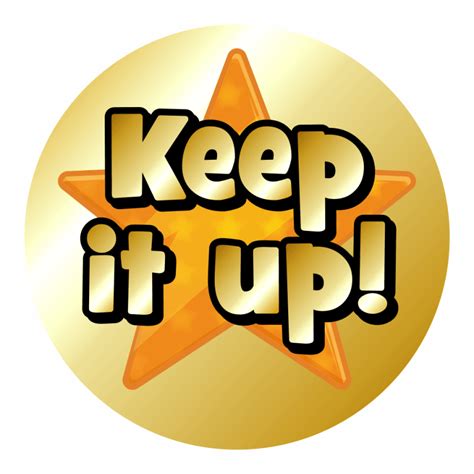 Mini Metallic Gold Star Praise Stickers Motivation For Kids