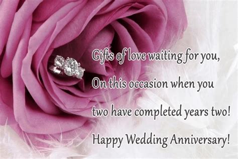 50 Happy 2nd Anniversary Wishes For Wedding Quotes Messages Status