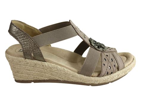 Planet Shoes Jojo Womens Comfortable Wedge Sandals With Arch Support