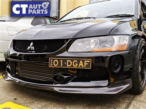 Jdmaccessories Ct Ralliart Style Carbon Fiber Front Lip For