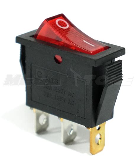 Brief about spst rocker switch. (1 PC) ON/OFF Rocker Switch w/ RED Neon Lamp. SPST 250V AC ...