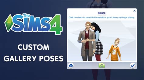 The Sims 4 Custom Gallery Portrait Poses Youtube