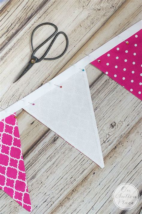 Diy Pennant Banner Sewing Tutorial On Sutton Place