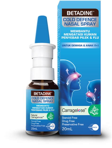 Promo Betadine Cold Defence Nasal Spray 20ml Diskon 36 Di Seller Kesehatan
