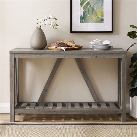 Rustic Gray Entryway Table A Frame Walker Edison Rc Willey