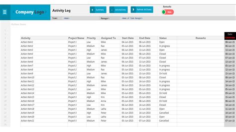 Excel Spreadsheet For Tracking Tasks Spreadsheet Downloa Excel