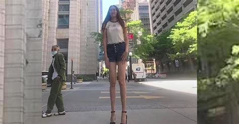 Meet The 6ft 9″ Mongolian Model Who Says She Has The Longest Legs In