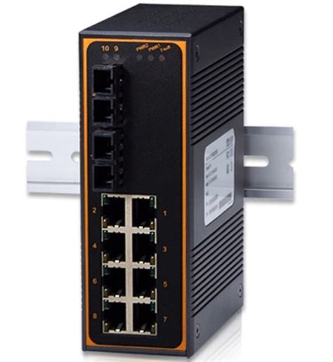 Mencom E45um 10 2fm 10 Port Unmanaged Ethernet Switch Multimode Sc 2km