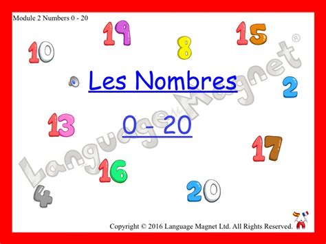 French Numbers 0 To 20 Teaching Resources