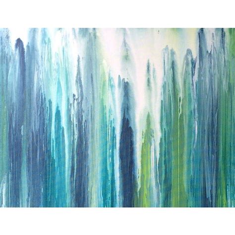 Waterfall Abstract Painting By Linnea Heide Chairish