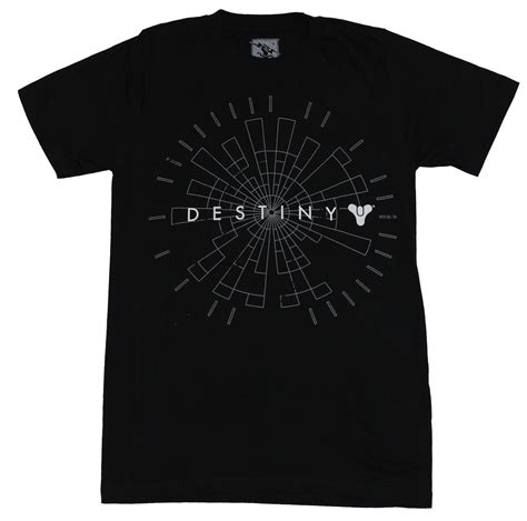 Destiny Destiny Mens T Shirt White Rectangular Spiral Logo Image