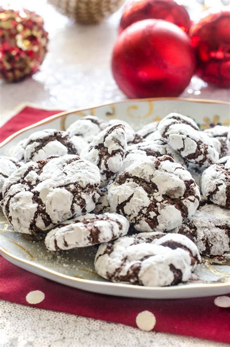 Chocolate Crinkle Cookies The Best Christmas Cookies
