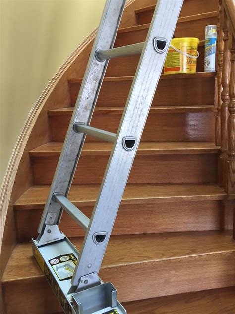 How To Use A Ladder On Stairs Howtovf
