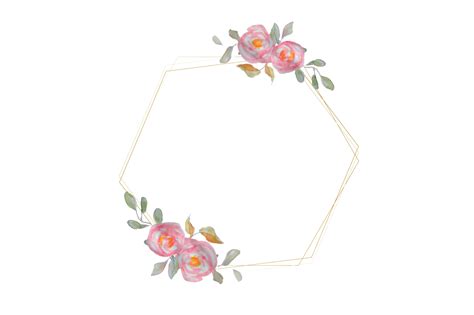 Watercolor Flower Frame Free Graphic By Splash Art · Creative Fabrica
