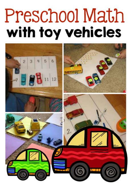8 Preschool Math Ideas -- using toy vehicles! - The Measured Mom