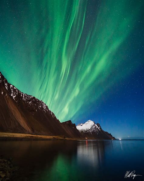 Coastal Aurora Magic 2018 Hofn Iceland Fine Art