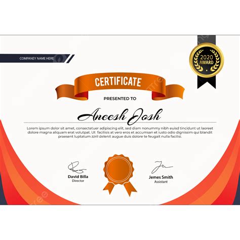 Sertifikat Template Png Blank Certificate Template Award Hd Png Images