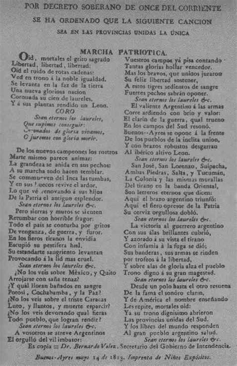 Himno Nacional Argentino Letra Completa Seo Positivo