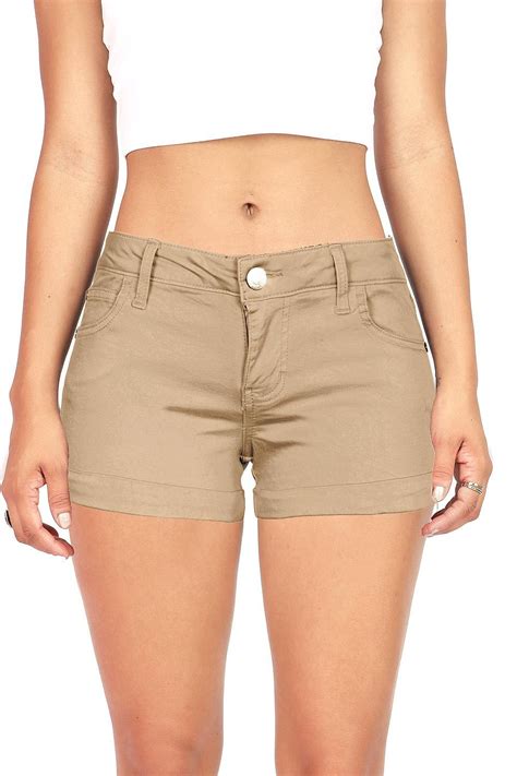 Casual Cuff Shorts Jeans For Short Women Khaki Shorts Outfit Womens
