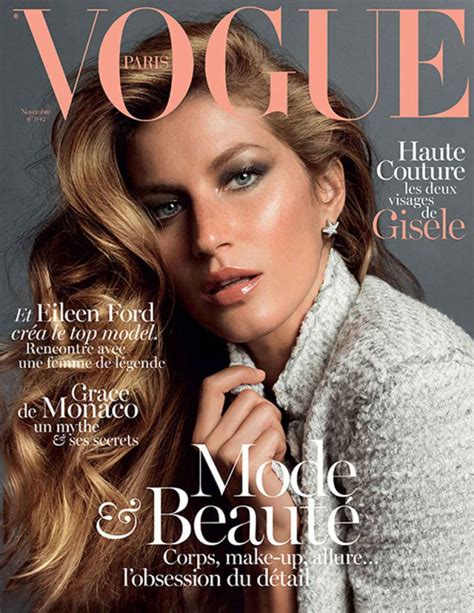 Gisele Bundchen Vogue Magazine Paris November 2015 Issue