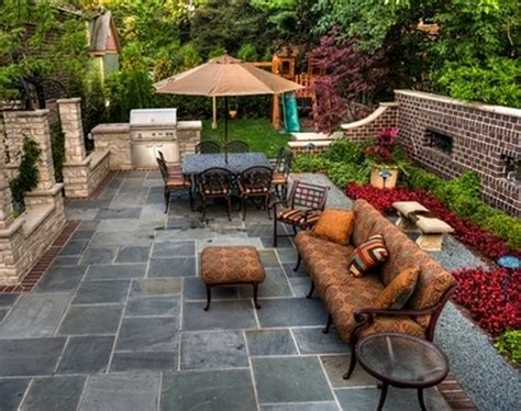 Natural steps for a sloped backyard. Small backyard patio ideas on a budget - large and ...