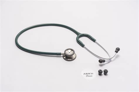 Abn Classic Stethoscope Dual Head Green Each Diagnostics