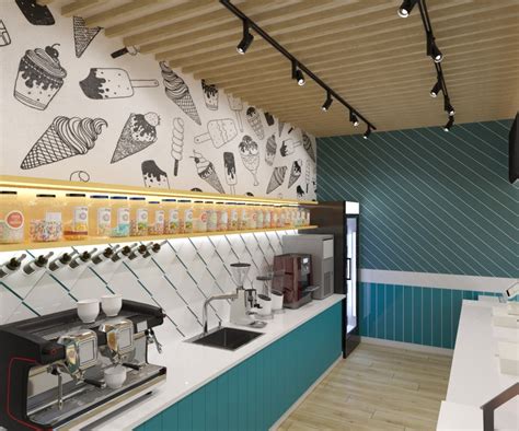 Design Ice Cream Shop Interior Design In Lviv Interior Designer