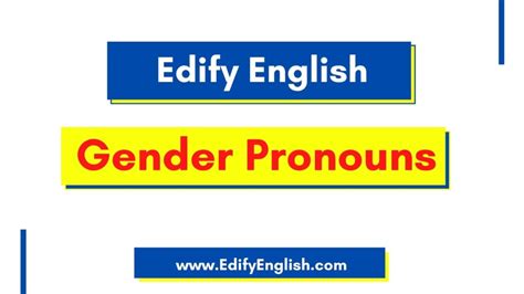 Gender Pronouns Types And Examples English Grammar And Vocabulary