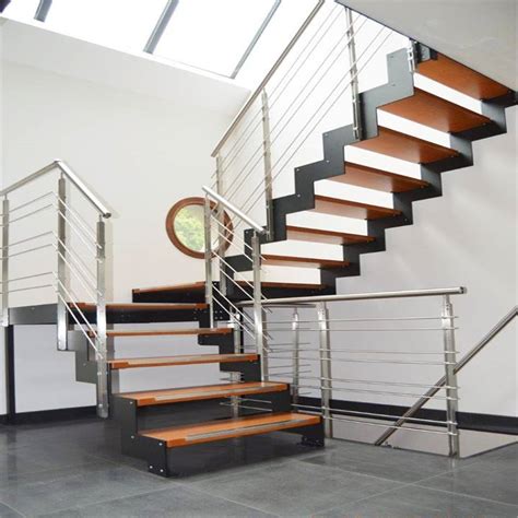 See some great interior stair rails with special designs for your home. China Stainless Steel Staircase with Solid Wood Steps Cable Railing for Residential House ...