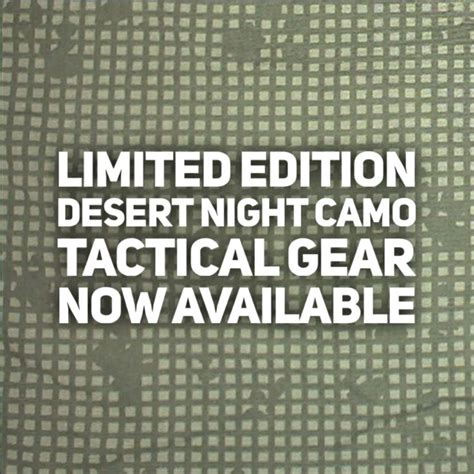Limited Edition Desert Night Camo At Wilde Custom Gear Jerking The Trigger