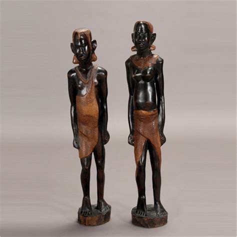 Two Large East African Wood Carvings