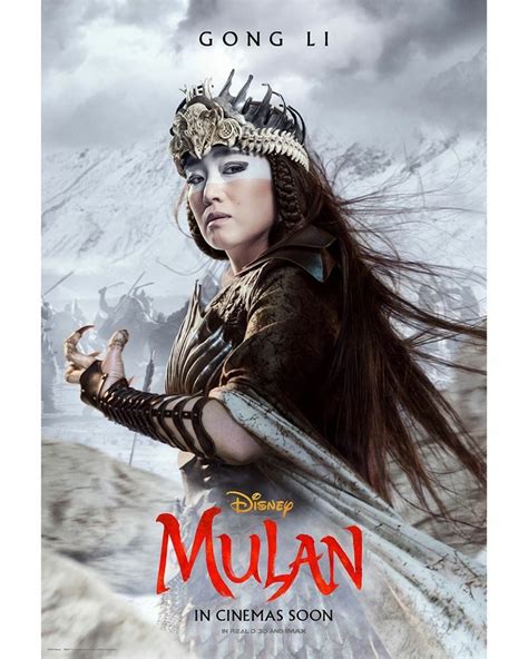 Mulan movie poster original mini final 13x19 disney plus yifei liu rare promo. Gong Li New Upcoming Movie, title 'Mulan' New Poster # ...