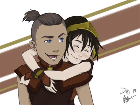 Day 19 Sokka And Toph By Kameia On Deviantart