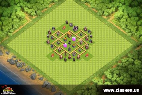 Download town hall 3 war base layouts 1.0 apk. Town Hall 5 - HYBRID Base Map #3 - Clash of Clans | Clasher.us