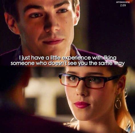 arrow felicity smoak and barry allen season2 even though i ship olicity i really wanted