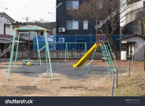 Japanese Children Playground On Yard Activities Stock Photo 665846104