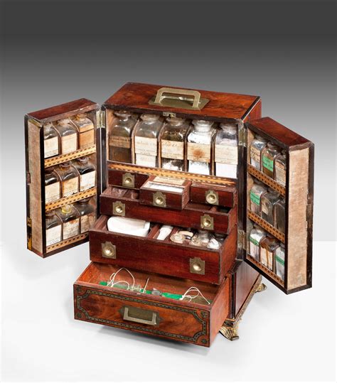 Recessed medicine cabinets require cutting into a wall. VERY RARE ANTIQUE REGENCY APOTHECARY MEDICINE CABINET