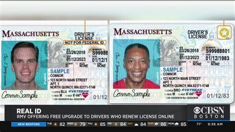 Rmv Offering Free Upgrade To Drivers Who Renew License Online Youtube