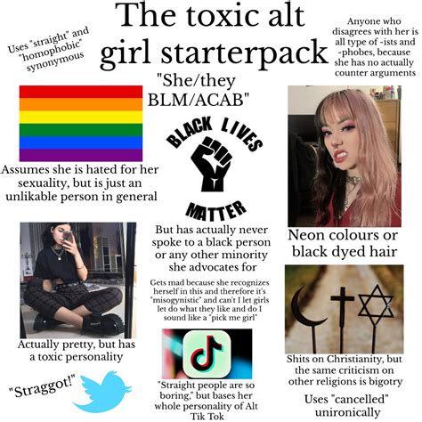 The Toxic Alt Girl Starterpack R Starterpacks Starter Packs Know Your Meme