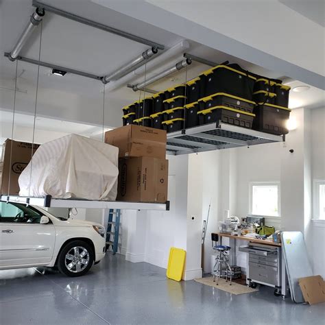 Auxx Lift Premium 1400 400 Lb Capacity Garage Storage Lift Silver