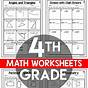Fun Math Worksheets 4th Grade
