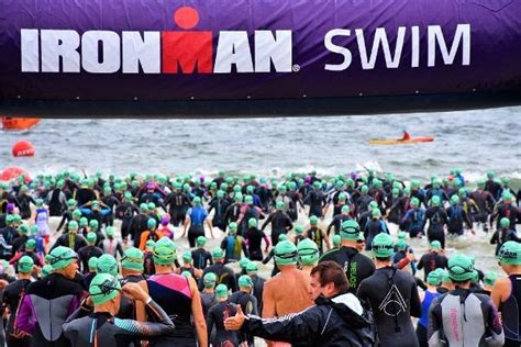 open water swimming stage in photos from the sprint triathlon gdynia 2019 swim inspired by