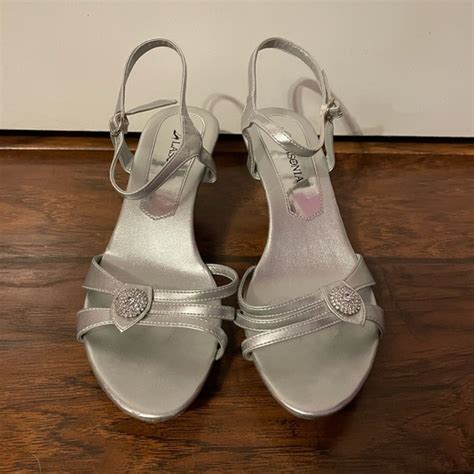 Lasonia Shoes Lasonia Womens Silver Opentoe Heels 8 2 Poshmark
