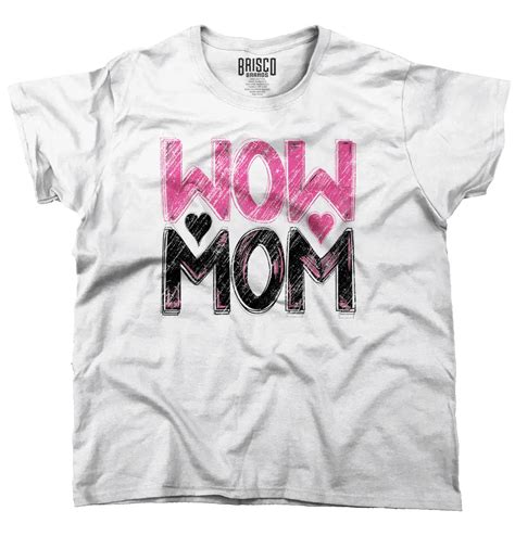 Mothers Day T Shirt Wow Mom Cute Funny Humor T Ideas Cool Ladies T