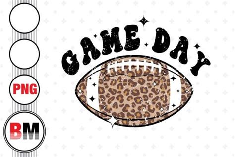 Distressed Game Day Football Leopard Graphic By Bmdesign · Creative Fabrica