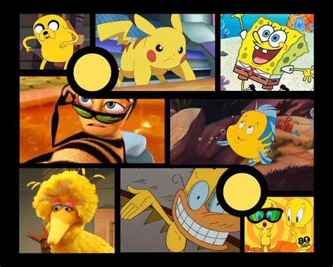 A Look At Iconic Yellow Cartoon Characters
