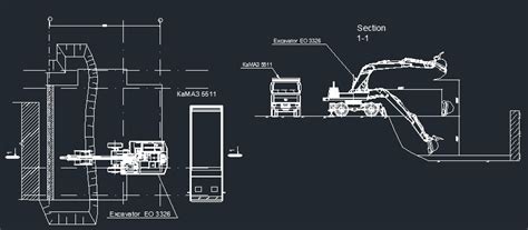 Excavator E0 3326 Cad Files Dwg Files Plans And Details